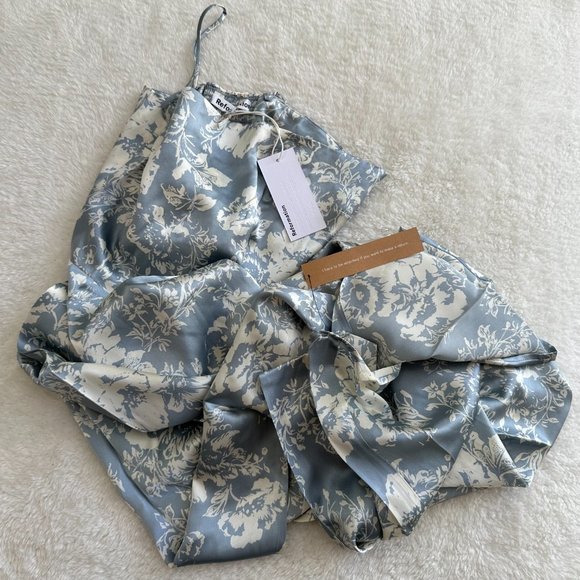 Reformation Frankie Silk Dress | Porcelain πΈSilkπΈ πSALEπ NEW - Picture 10 of 13